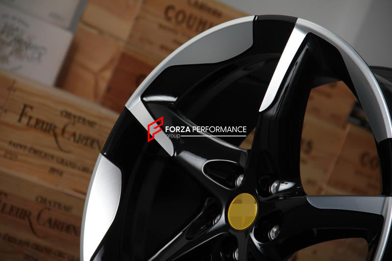 We manufacture premium quality forged wheels for Ferrari Purosangue in any design, size, color. Wheels Sizes: Front: 22 x 9 ET Rear: 23 x 11 ET Finishing: Gloss Black + Machined Face