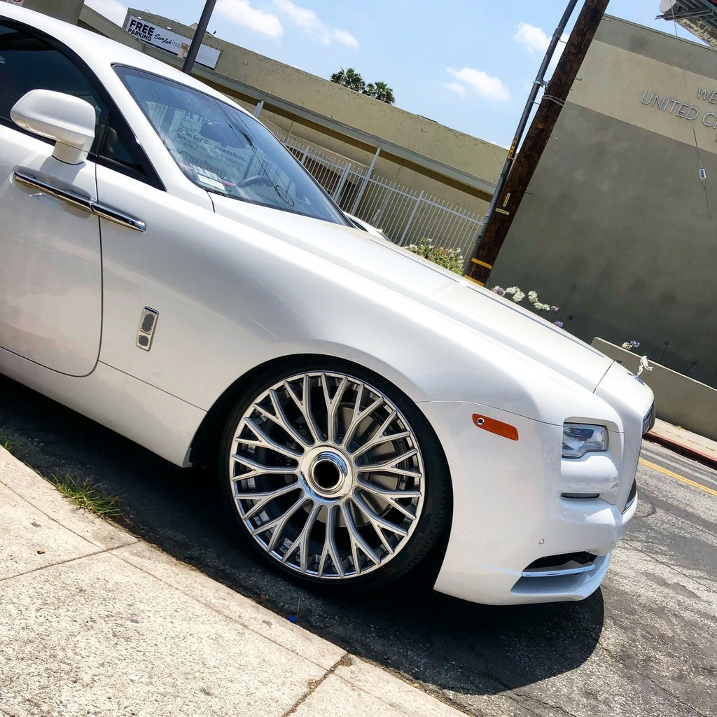 We manufacture premium quality forged wheels in any design, size, color, wheels fit Set of wheels (4 pcs) for any car : - Alfa Romeo - Aston Martin - Audi - BMW - Bentley - Cadillac - Chevrolet - Ferrari - Ford - GMC - Infiniti - Jaguar - Jeep - Lamborghini - Land Rover - Lexus - Lincoln - Maserati - Mercedes-Benz - Porsche - Rolls-Royce - Tesla Finish: brushed, polished, chrome, two colors, matte, satin, gloss