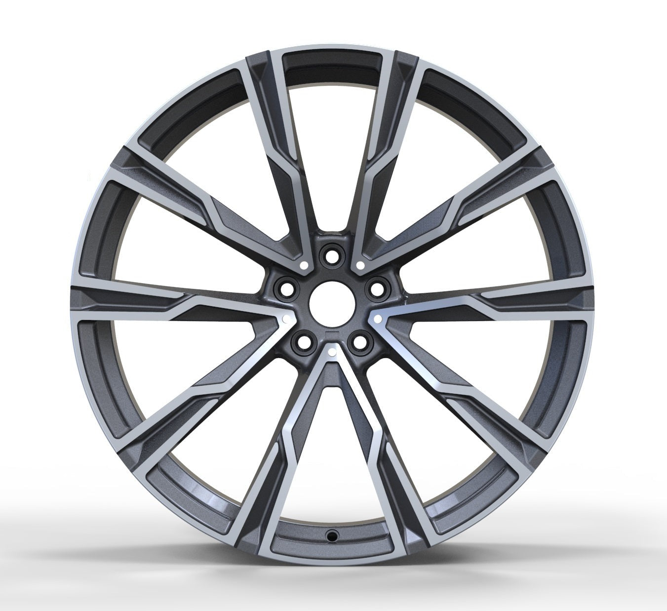 We manufacture premium quality forged wheels rims for BMW X5 G05 X6 G06 X7 G07 in any design, size, color. Wheels size: Front: 22 x 9.5 ET 32-37 Rear: 22 x 10.5 ET 43 PCD: 5 X 112 CB: 66.6 Forged wheels can be produced in any wheel specs by your inquiries and we can provide our specs Compared to standard alloy cast wheels, forged wheels have the highest strength-to-weight ratio; they are 20-25% lighter while maintaining the same load factor.