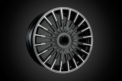 BRABUS MONOBLOCK ZV We manufacture premium quality forged wheels rims for   MERCEDES BENZ GLS, GLS 63 AMG in any design, size, color.  Wheels size:  Front 24 x 10 ET 20  Rear 24 x 12 ET 44  PCD: 5 x 112  CB: 66,6  Forged wheels can be produced in any wheel specs by your inquiries and we can provide our specs