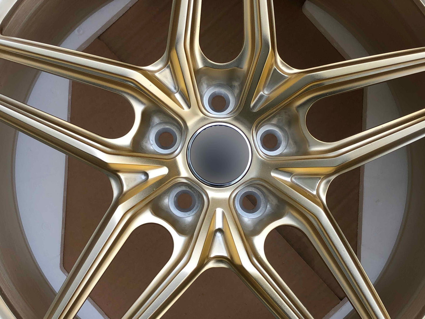 P107SC FORGED WHEELS FOR MCLAREN 720S Frozen Gold color