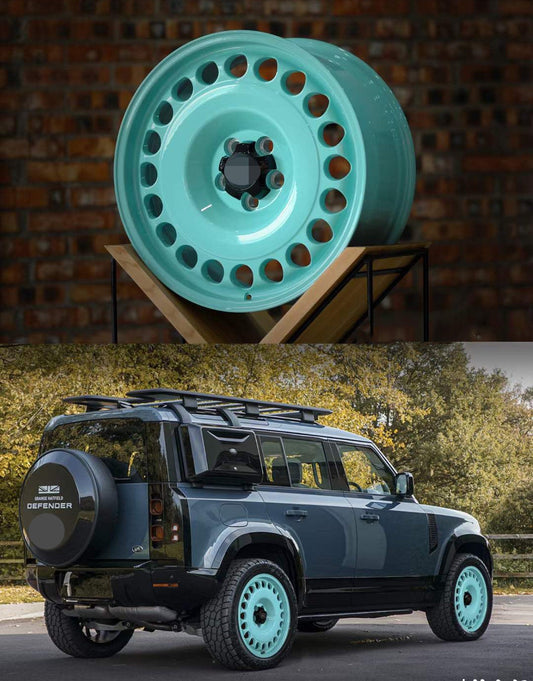 Rines forjados retro Land Rover Defender Azul Tiffany